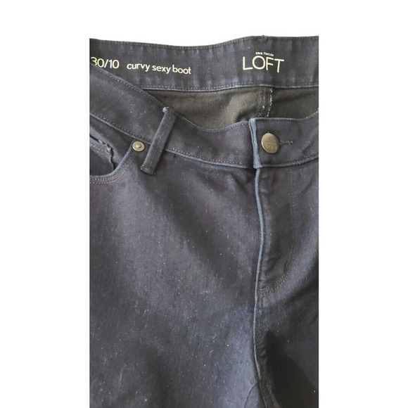 Ann Taylor Loft Curvy Sexy boot Jeans 30/10‎ Length - Picture 2 of 4